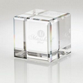 Small Plain Crystal Block Award